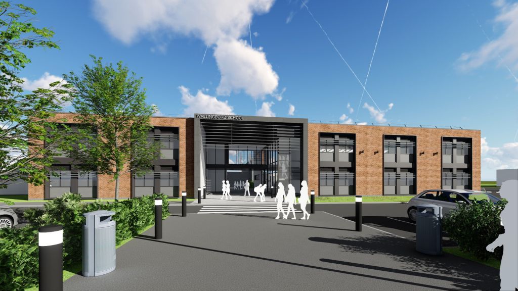 Artist's impression of front of school