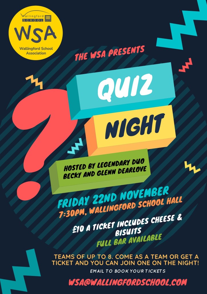 WSA - Quiz Night poster