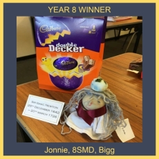 Year 8 winner - Jonnie, Bigg