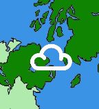 Cloud with a transparent background, with the map showing through.